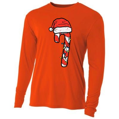 Christmas Nice Naughty Bruh Funny Xmas List  Cooling Performance Long Sleeve Crew