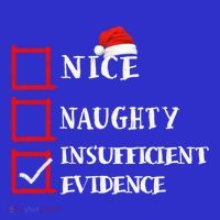 Christmas Nice Naughty Evidence Xmas Santa Reindeer Gift Tall T-Shirt