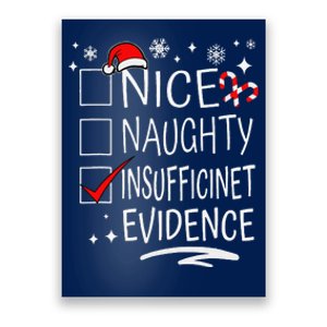 Christmas Nice Naughty Insufficient Evidence Family Group Poster