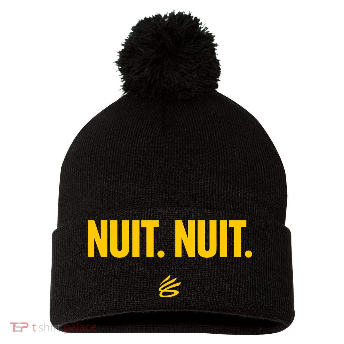 Curry Nuit Nuit Pom Pom 12in Knit Beanie
