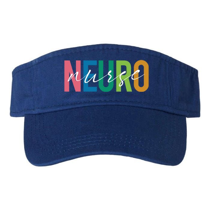 Cute Neuro Nurse Neurology Nursing Student Proud Nurselif Gift Valucap Bio-Washed Visor