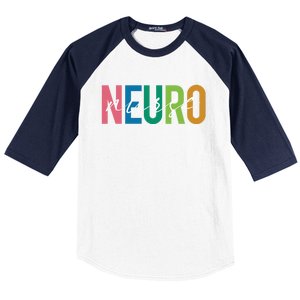 Cute Neuro Nurse Neurology Nursing Student Proud Nurselif Gift Baseball Sleeve Shirt