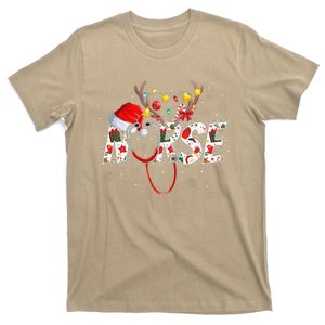 Christmas Nurse Nursing Cute Health Worker Christmas Pattern T-Shirt