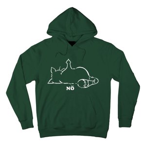 Cat Nope Naysayers Middle Finger Cat Hoodie