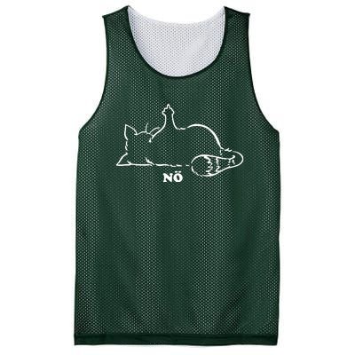 Cat Nope Naysayers Middle Finger Cat Mesh Reversible Basketball Jersey Tank