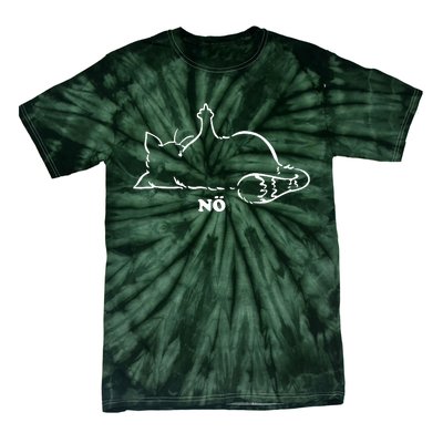 Cat Nope Naysayers Middle Finger Cat Tie-Dye T-Shirt