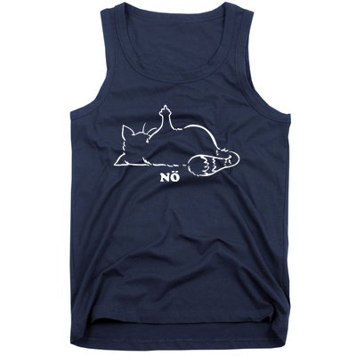 Cat Nope Naysayers Middle Finger Cat Tank Top