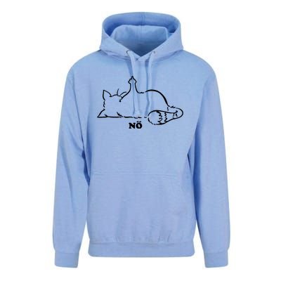 Cat Nope Naysayers Middle Finger Cat Unisex Surf Hoodie