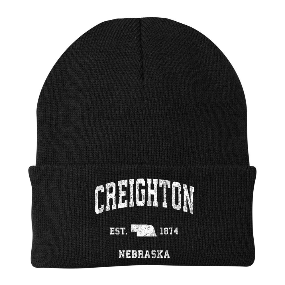 Creighton Nebraska Ne Vintage Athletic Sports Beanie