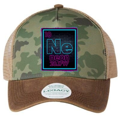 Cool NE Neon Light Periodic Table Element Legacy Tie Dye Trucker Hat