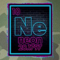 Cool NE Neon Light Periodic Table Element Legacy Tie Dye Trucker Hat