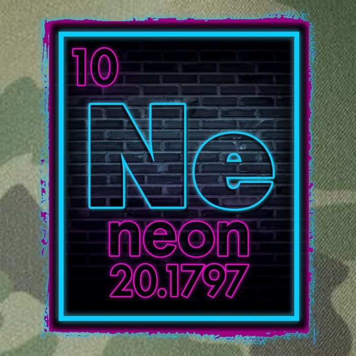 Cool NE Neon Light Periodic Table Element Legacy Tie Dye Trucker Hat