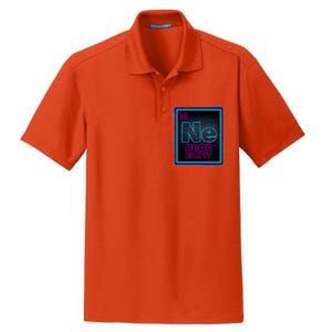 Cool NE Neon Light Periodic Table Element Dry Zone Grid Polo