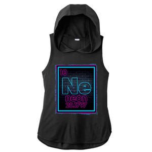 Cool NE Neon Light Periodic Table Element Ladies PosiCharge Tri-Blend Wicking Draft Hoodie Tank