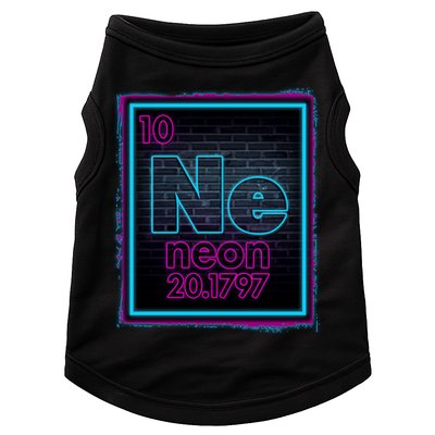 Cool NE Neon Light Periodic Table Element Doggie Tank