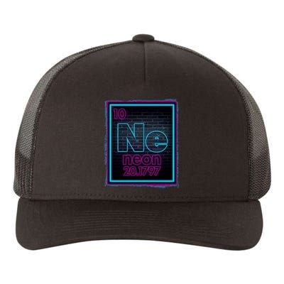Cool NE Neon Light Periodic Table Element Yupoong Adult 5-Panel Trucker Hat