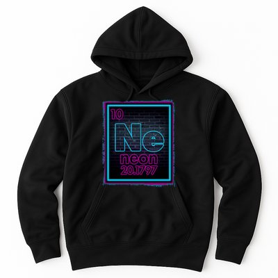 Cool NE Neon Light Periodic Table Element Hoodie