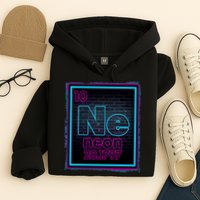 Cool NE Neon Light Periodic Table Element Hoodie