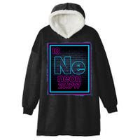 Cool NE Neon Light Periodic Table Element Hooded Wearable Blanket