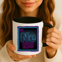 Cool NE Neon Light Periodic Table Element Mug