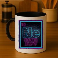 Cool NE Neon Light Periodic Table Element Mug