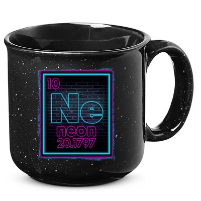 Cool NE Neon Light Periodic Table Element 15oz Campfire Ceramic Mug