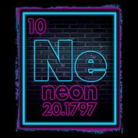 Cool NE Neon Light Periodic Table Element Drawstring Bag