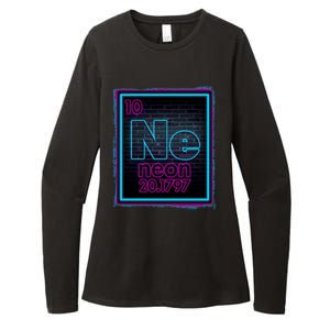 Cool NE Neon Light Periodic Table Element Womens CVC Long Sleeve Shirt