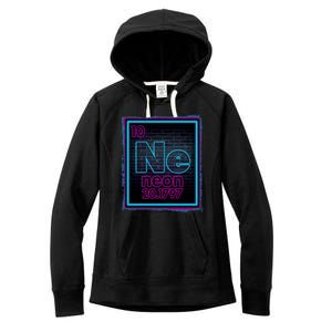 Cool NE Neon Light Periodic Table Element Women's Fleece Hoodie