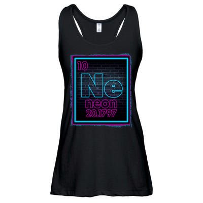 Cool NE Neon Light Periodic Table Element Ladies Essential Flowy Tank