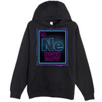 Cool NE Neon Light Periodic Table Element Premium Pullover Hoodie