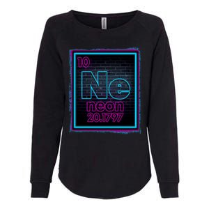 Cool NE Neon Light Periodic Table Element Womens California Wash Sweatshirt