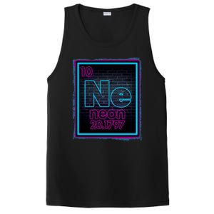 Cool NE Neon Light Periodic Table Element PosiCharge Competitor Tank