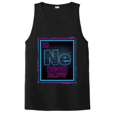 Cool NE Neon Light Periodic Table Element PosiCharge Competitor Tank