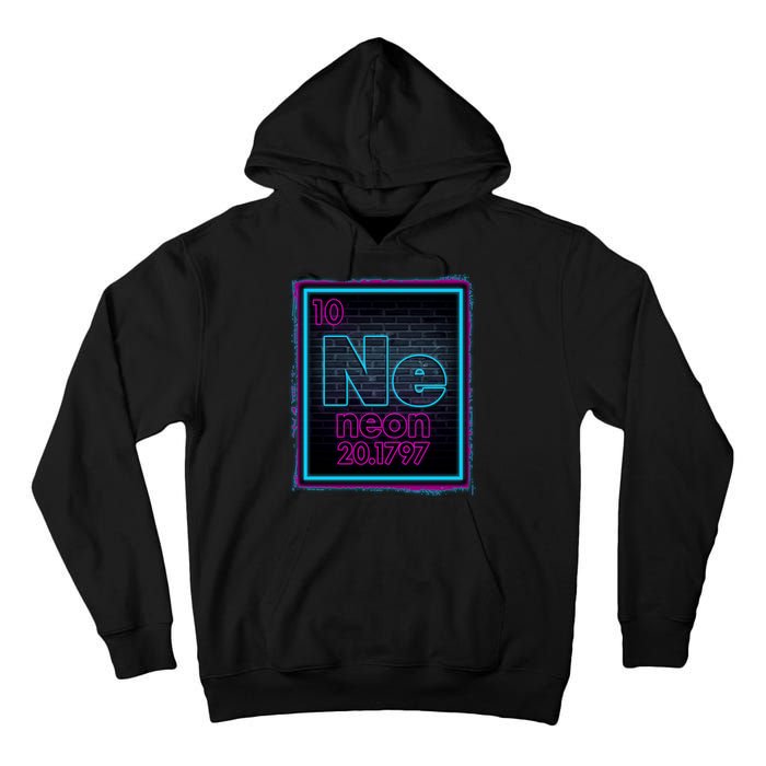 Cool NE Neon Light Periodic Table Element Tall Hoodie