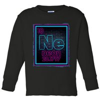 Cool NE Neon Light Periodic Table Element Toddler Long Sleeve Shirt