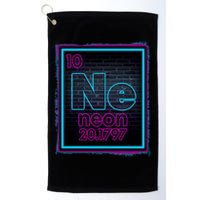 Cool NE Neon Light Periodic Table Element Golf Towel