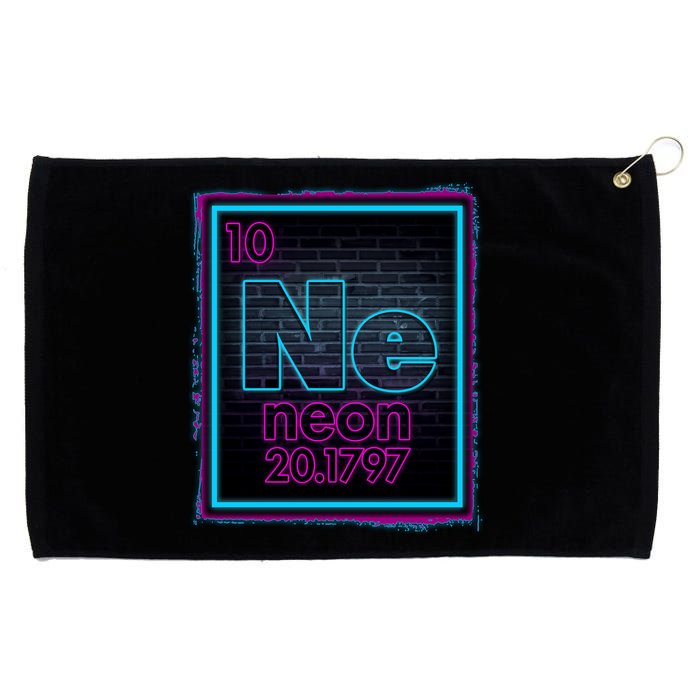 Cool NE Neon Light Periodic Table Element Grommeted Golf Towel