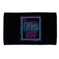 Cool NE Neon Light Periodic Table Element Microfiber Hand Towel