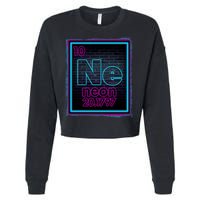 Cool NE Neon Light Periodic Table Element Cropped Pullover Crew