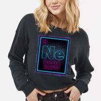 Cool NE Neon Light Periodic Table Element Cropped Pullover Crew