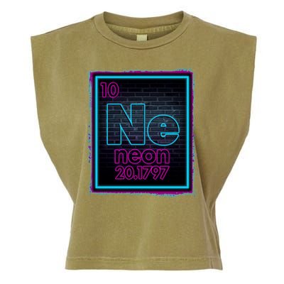 Cool NE Neon Light Periodic Table Element Garment-Dyed Women's Muscle Tee