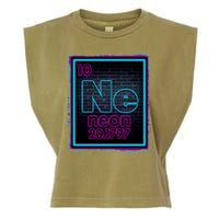 Cool NE Neon Light Periodic Table Element Garment-Dyed Women's Muscle Tee