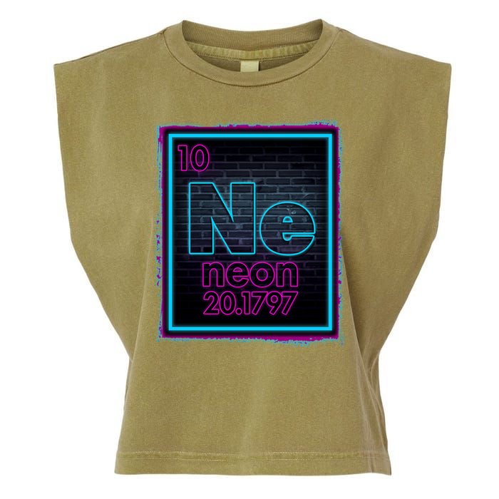 Cool NE Neon Light Periodic Table Element Garment-Dyed Women's Muscle Tee