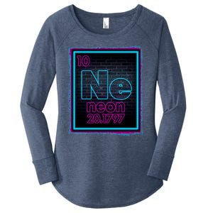 Cool NE Neon Light Periodic Table Element Women's Perfect Tri Tunic Long Sleeve Shirt