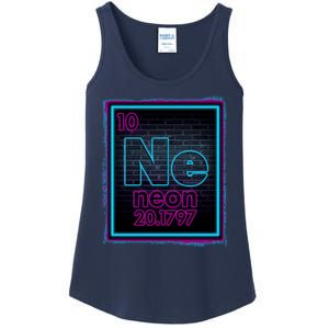 Cool NE Neon Light Periodic Table Element Ladies Essential Tank