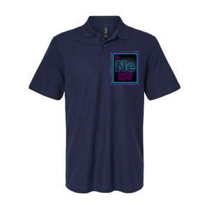 Cool NE Neon Light Periodic Table Element Softstyle Adult Sport Polo