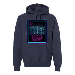 Cool NE Neon Light Periodic Table Element Premium Hoodie