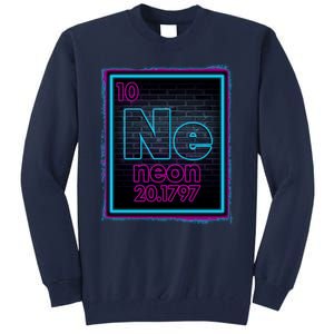 Cool NE Neon Light Periodic Table Element Tall Sweatshirt