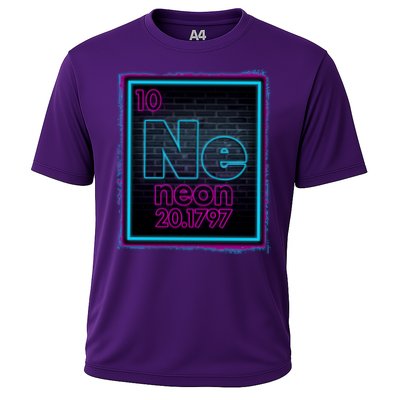 Cool NE Neon Light Periodic Table Element Cooling Performance Crew T-Shirt